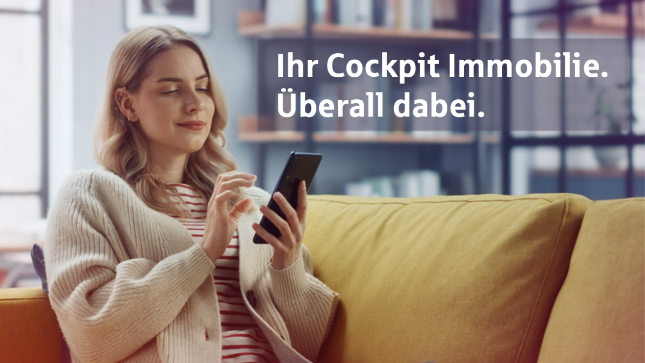 Cockpit Immobilie meets App Sparkasse
