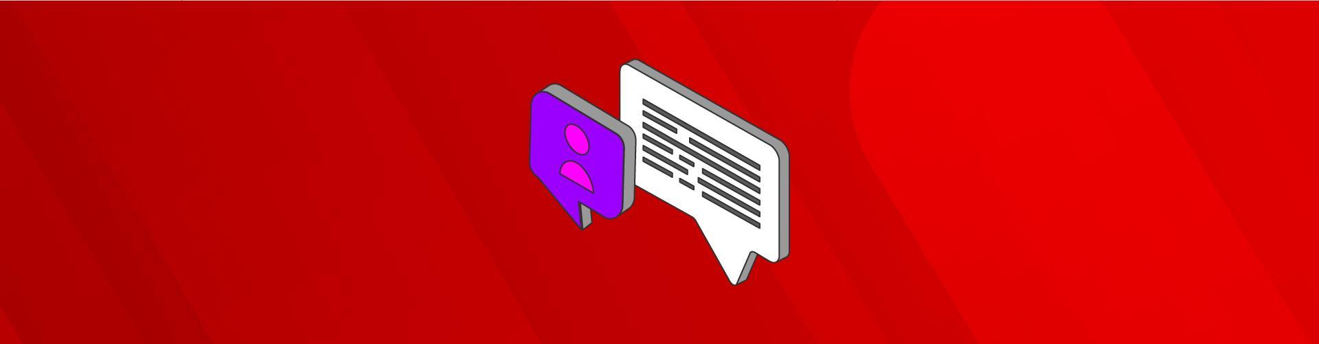 Schmuckgrafik FI-Magazin Rubrik News Sprechblasen